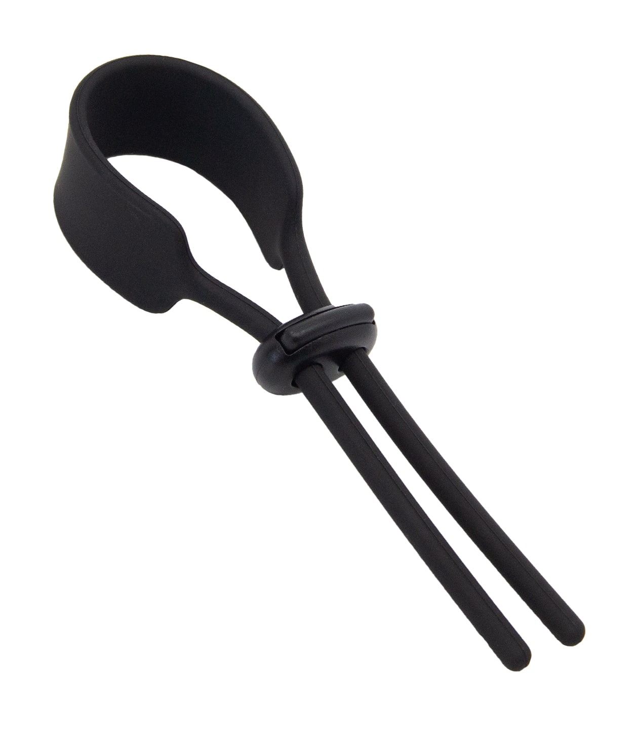 Love In Leather Silicone Adjustable Lasso Cock Ring