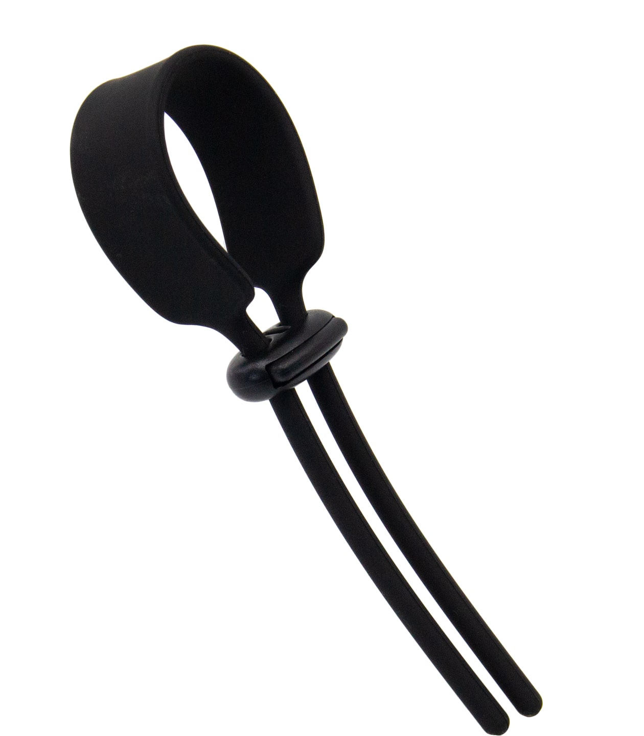 Love In Leather Silicone Adjustable Lasso Cock Ring