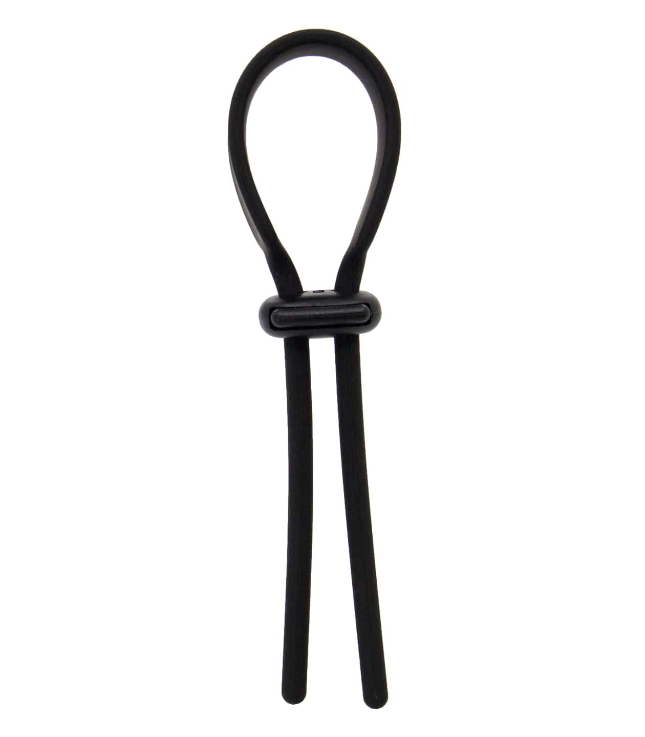 Love In Leather Silicone Adjustable Lasso Cock Ring
