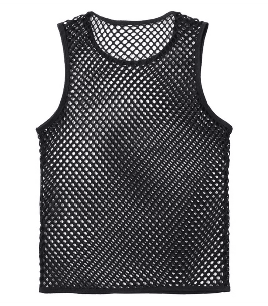 Love In Leather Mens Mesh Singlet Size S/M or L/XL
