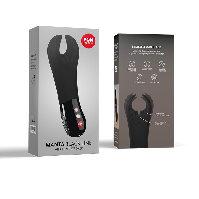 Fun Factory Manta Vibrating Stroker Couples Vibrator