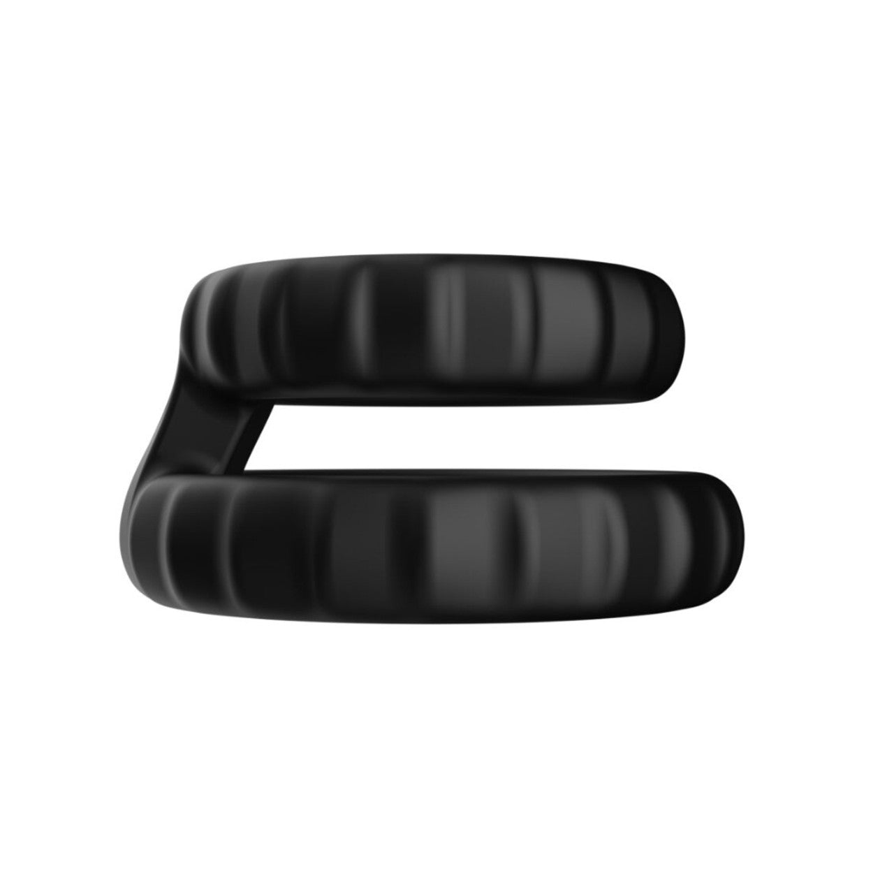 Forto F-43: Tiered Cock & Ball Ring - Black