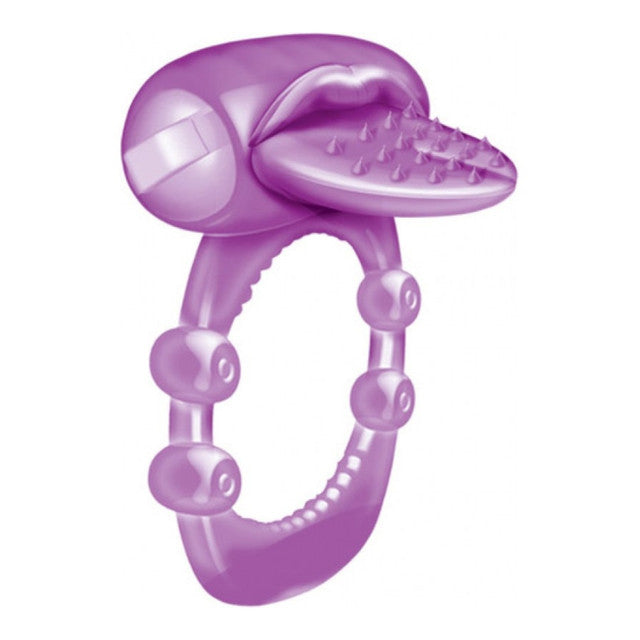 Hott Products | Xtreme Vibes - Forked or Nubbie Tongue Cock Ring Couples Vibrator