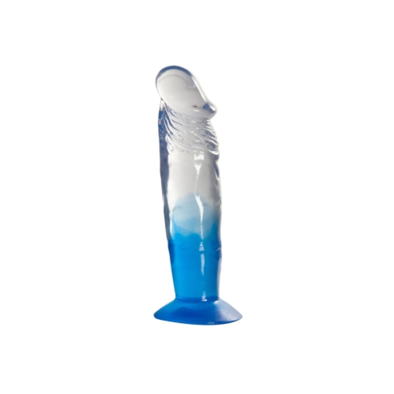 Excellent Power Two Tone 7" PVC Dong in Clear/Blue (Without Balls)