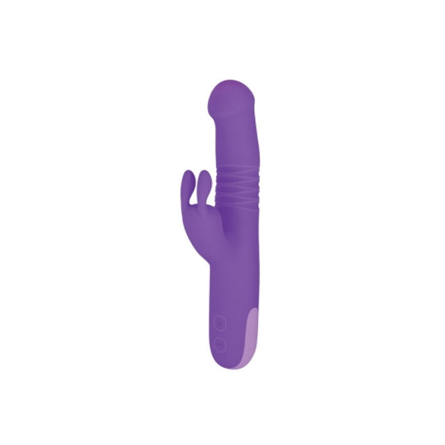 Excellent Power Trio Thruster 3 In 1 Silicone Rotating Beads Thrusting Rabbit Vibrator