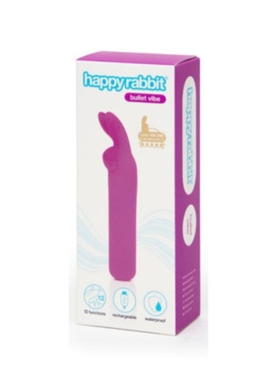 Love Honey Rechargeable Silicone Rabbit Ears Bullet Vibrator