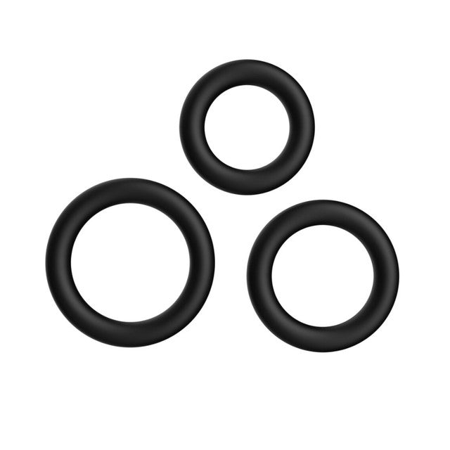Forto F-43: Tiered Cock & Ball Ring - Black