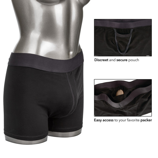 CalExotics Packer Gear Boxer Brief with Packing Pouch Size XS/S or L/XL