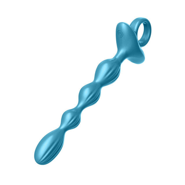 Luv Inc Grooved or Curved Ring Luv Anal Vibrating Beads with Remote Control