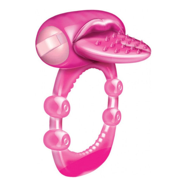 Hott Products | Xtreme Vibes - Forked or Nubbie Tongue Cock Ring Couples Vibrator