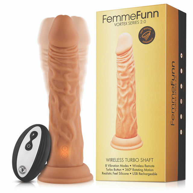 Femme Funn Turbo Shaft 2.0 Rotating Vibrator with Remote Control