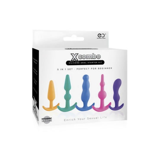 Excellent Power Xcombo Silicone Butt Plug Kit
