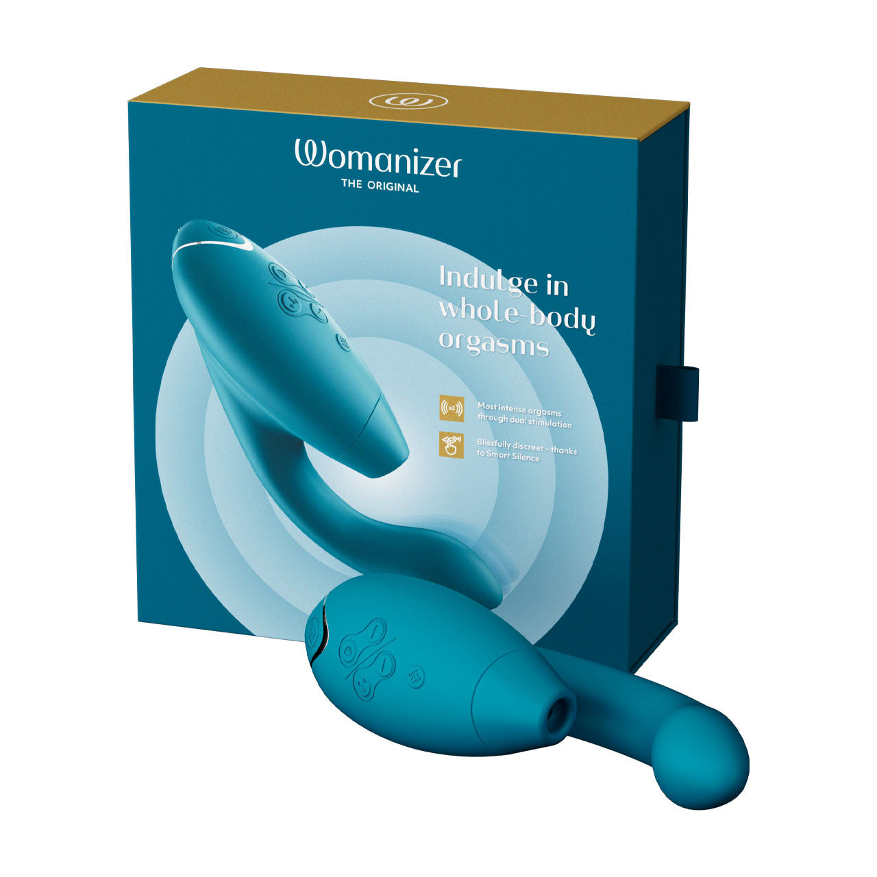 Womanizer DUO 2 - Pleasure Air Clitoral Stimulator + G-Spot Vibrator