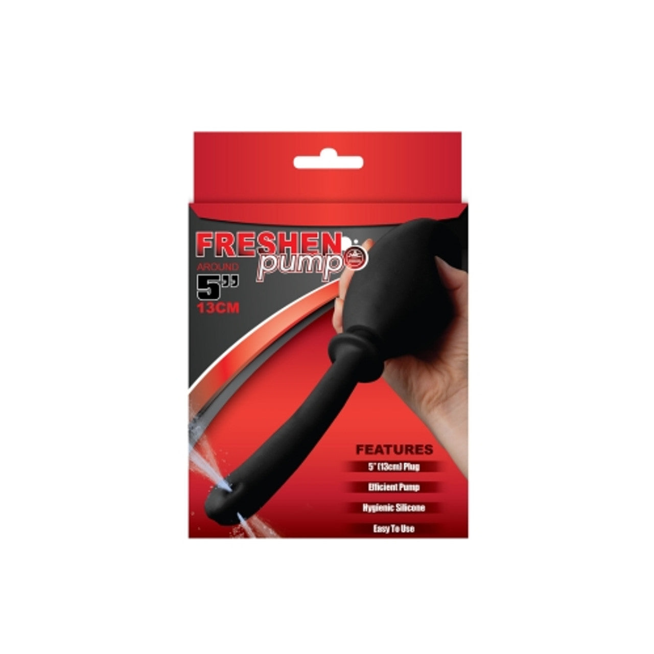 Excellent Power Freshen Pump 5" Douche with Silicone Ball