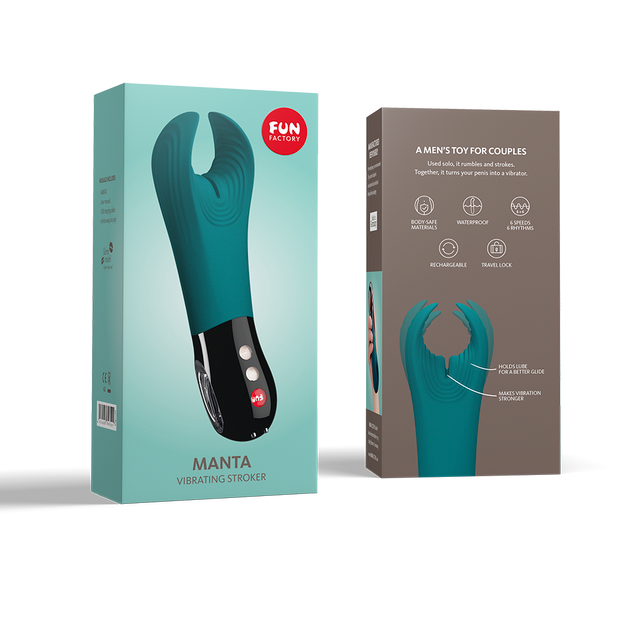 Fun Factory Manta Vibrating Stroker Couples Vibrator