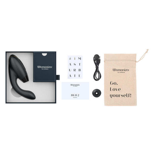 Womanizer DUO 2 - Pleasure Air Clitoral Stimulator + G-Spot Vibrator