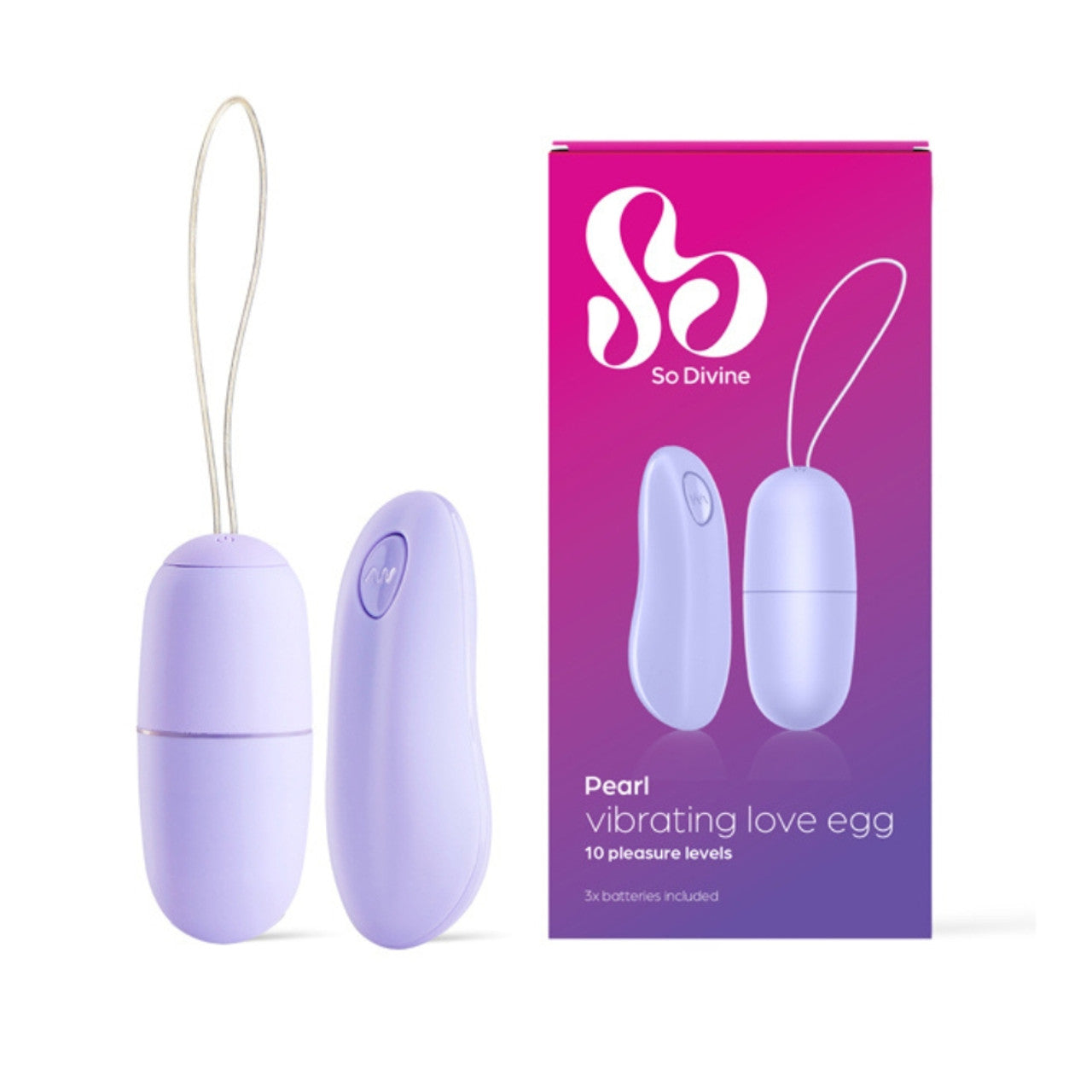 So Divine Pearl Vibrating Love Egg with Remote