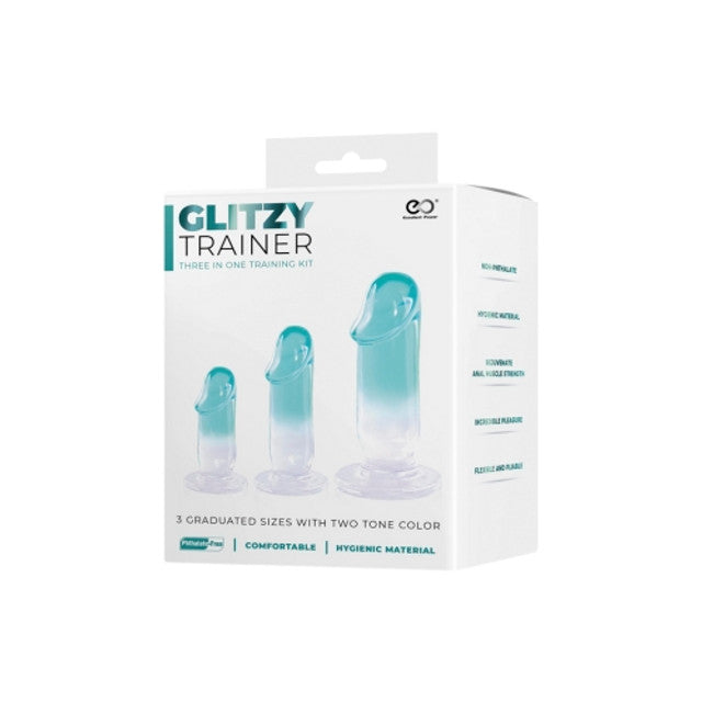 Excellent Power Glitzy Trainer 3 in 1 PVC Dong Kit - Transparent