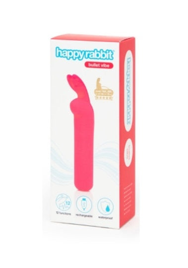 Love Honey Rechargeable Silicone Rabbit Ears Bullet Vibrator