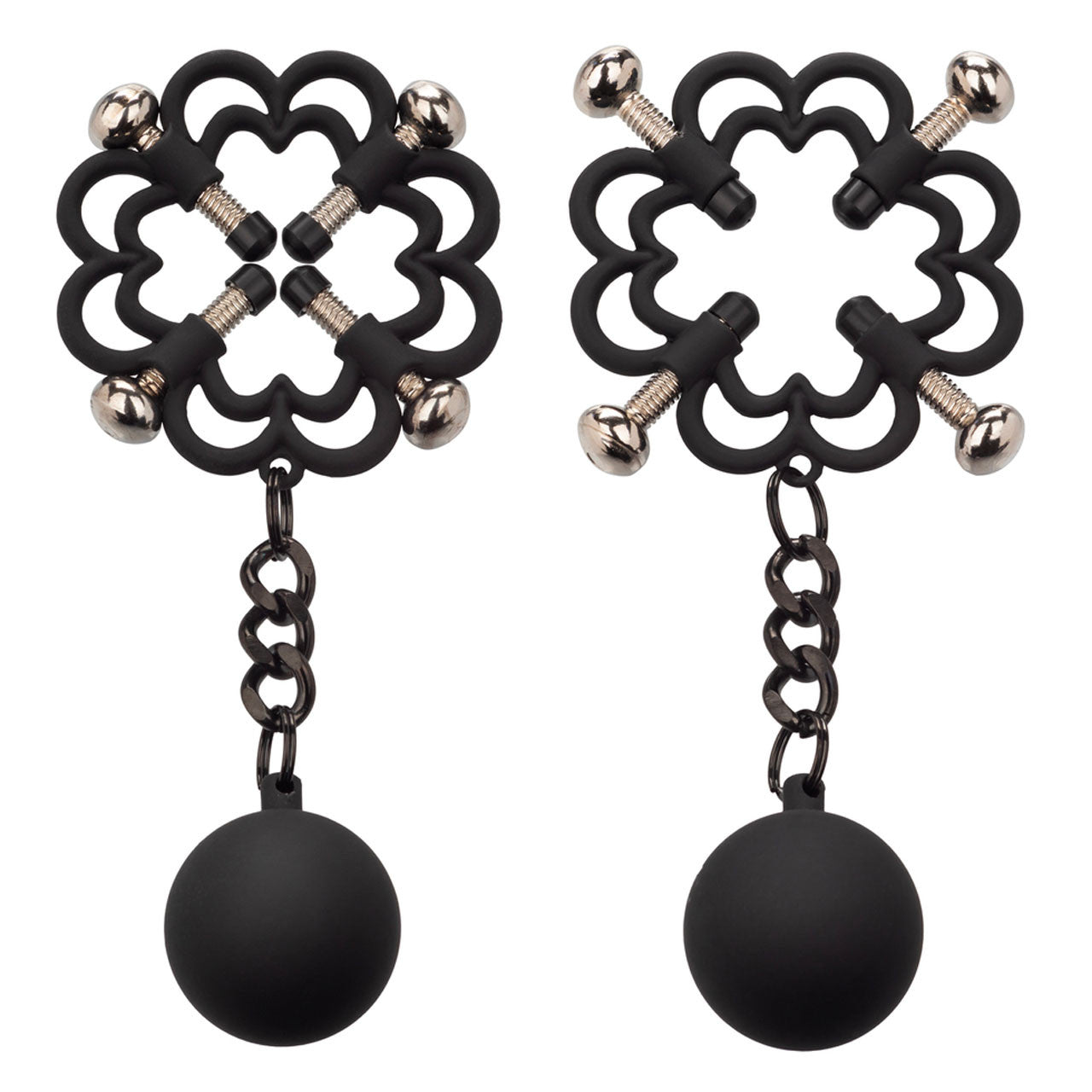Calexotics Nipple Grips Power Grip 4-Point Weighted Nipple Press
