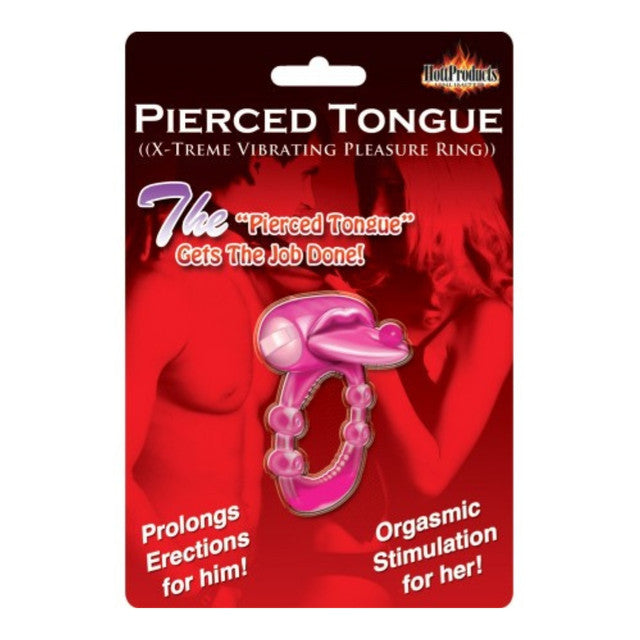 Hott Products | Xtreme Vibes - Forked or Nubbie Tongue Cock Ring Couples Vibrator