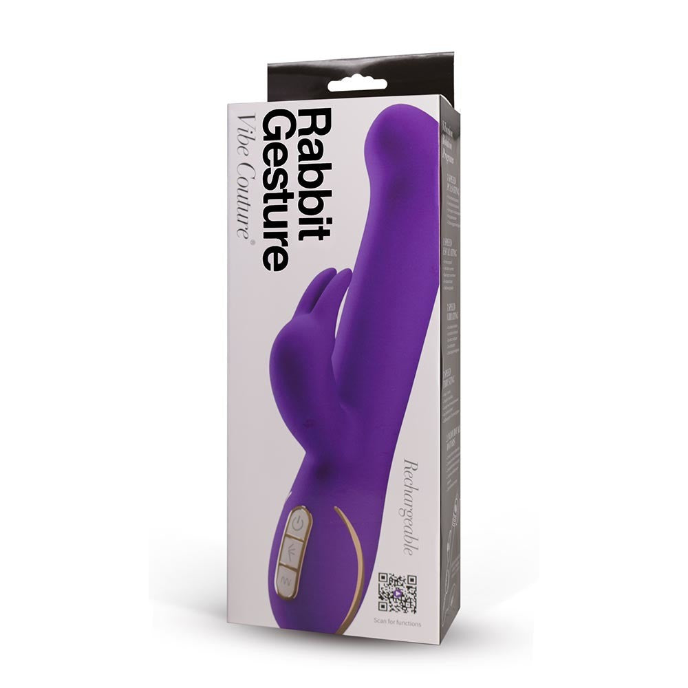 Seven Creations Vibe Couture Rabbit Gesture Rabbit Vibrator Purple