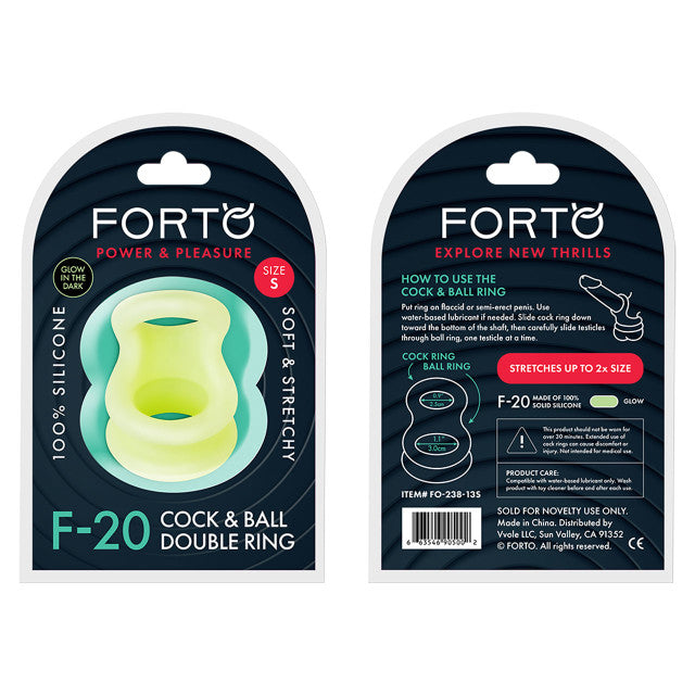 Forto F-20: Balls Stretcher (Liquid Silicone) Cock Ring S/M/L