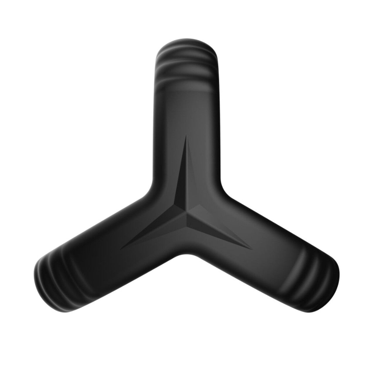 Forto F-59: Tri Cock & Ball Ring - Black