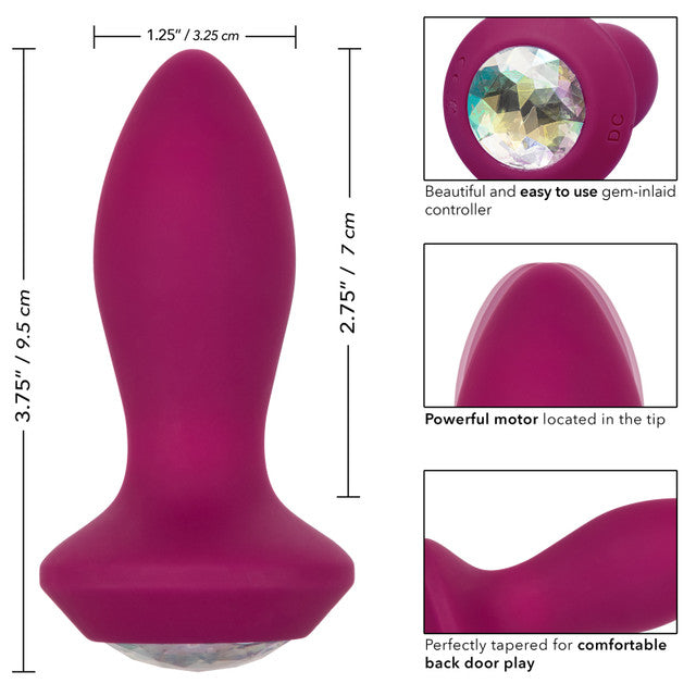 Calexotics Power Gem Vibrating Petite Crystal Probe