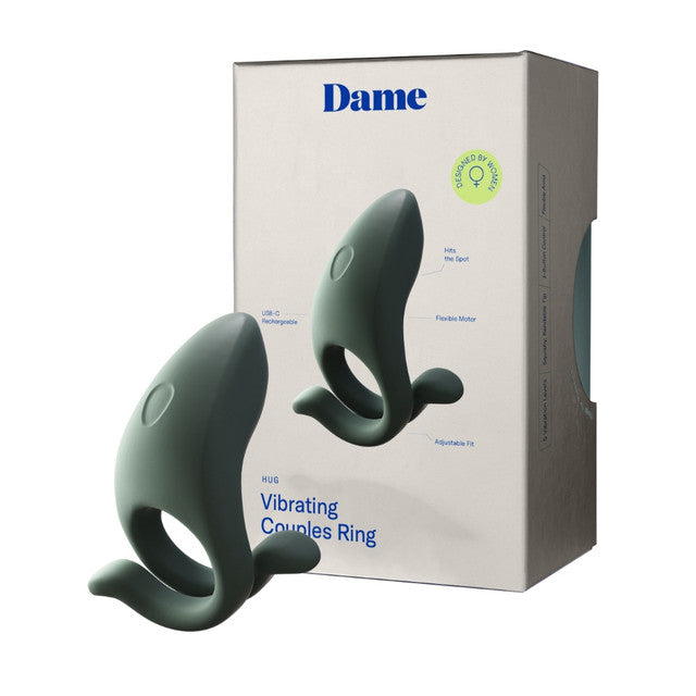 Dame Hug Couples Cock Ring Clitoral Vibrator