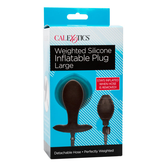 Calexotics Weighted Silicone Inflatable Plug Large