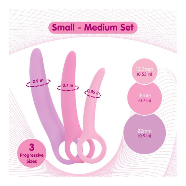 CreativeC | Skins Care Curved Dilators - Deluxe 3-Piece Curved Dilator Kit (Sizes S-M)