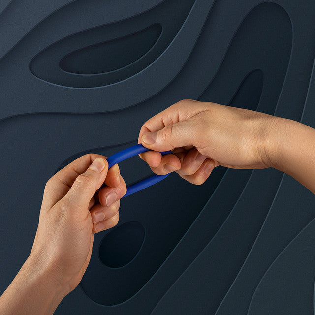 Forto F-61: 3 Piece Cock Ring C-Ring Set 100% Silicone (1.2'', 1.8", 1.57")