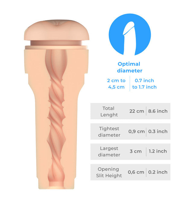Kiiroo Feel by KIIROO Stroker Generic Butt Pale - Compatible with Keon
