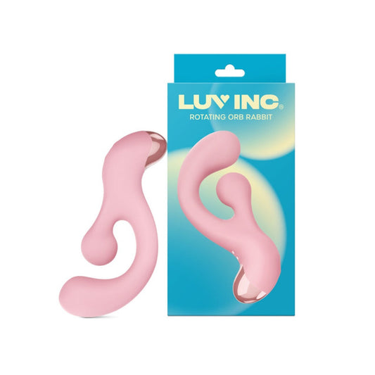 Luv Inc Ro33: Rotating Orb Rabbit Vibrator - Light Pink