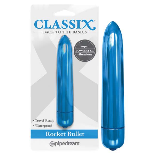 Pipedream | Classix Rocket Bullet - Metallic Blue 8.9cm Bullet Vibrator