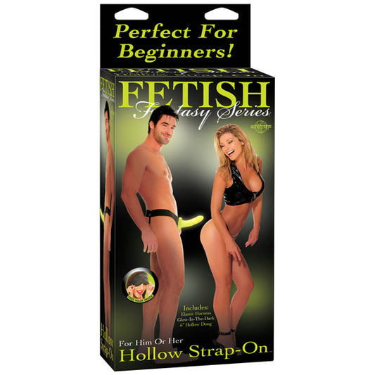 Pipedream Fetish Fantasy Series For Him Or Her Hollow Strap-on Glow in the Dark