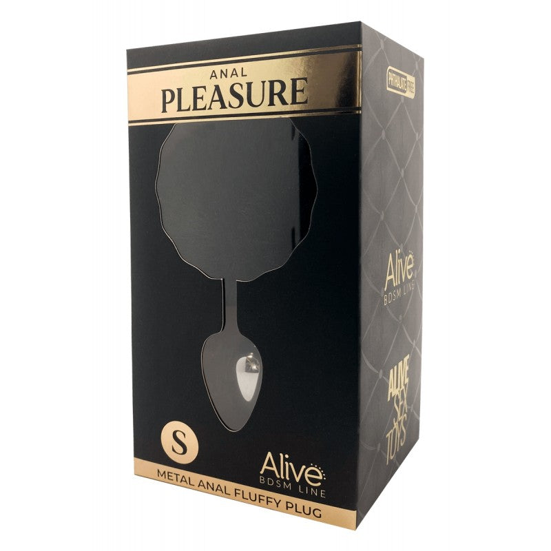 Adrien Lastic Alive Metal Fluffy Plug Black - S