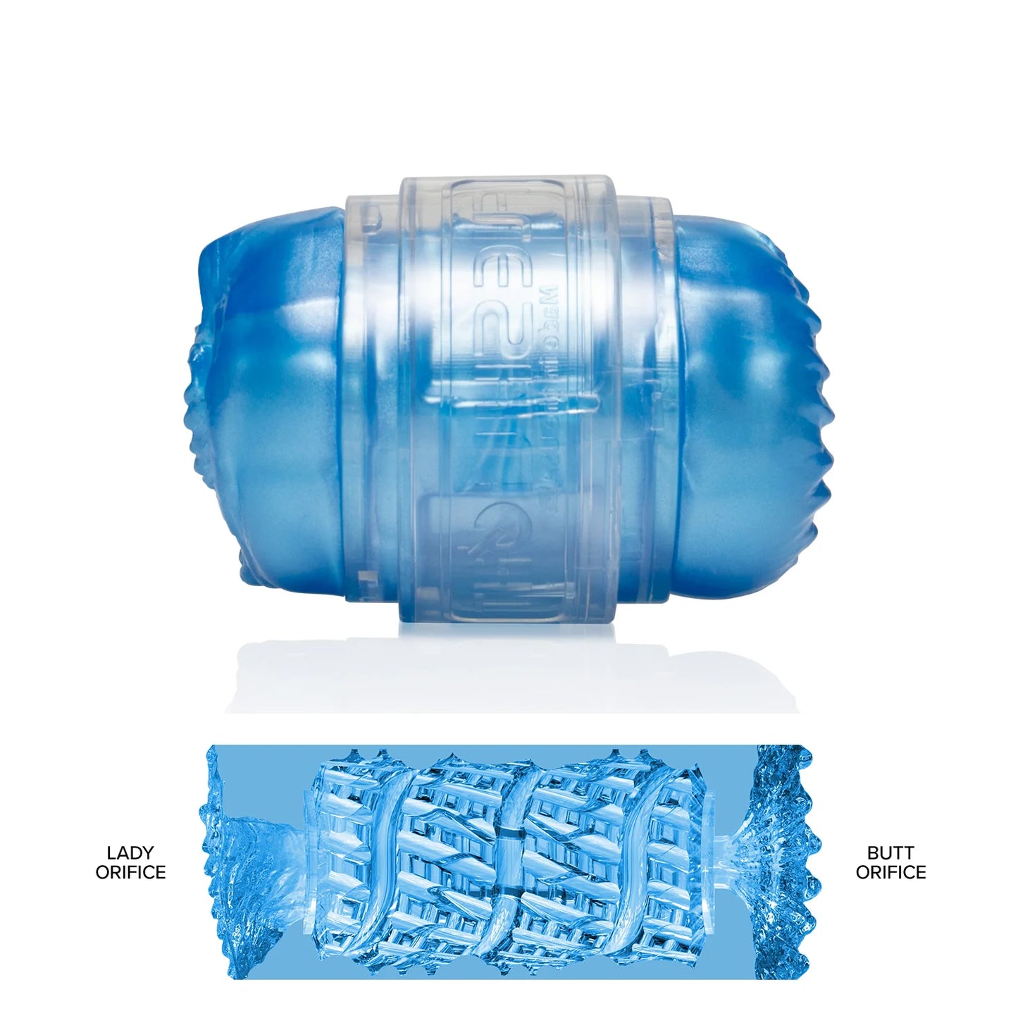 Fleshlight Quickshot Alien Lady/Butt - Metallic Blue Masturbator
