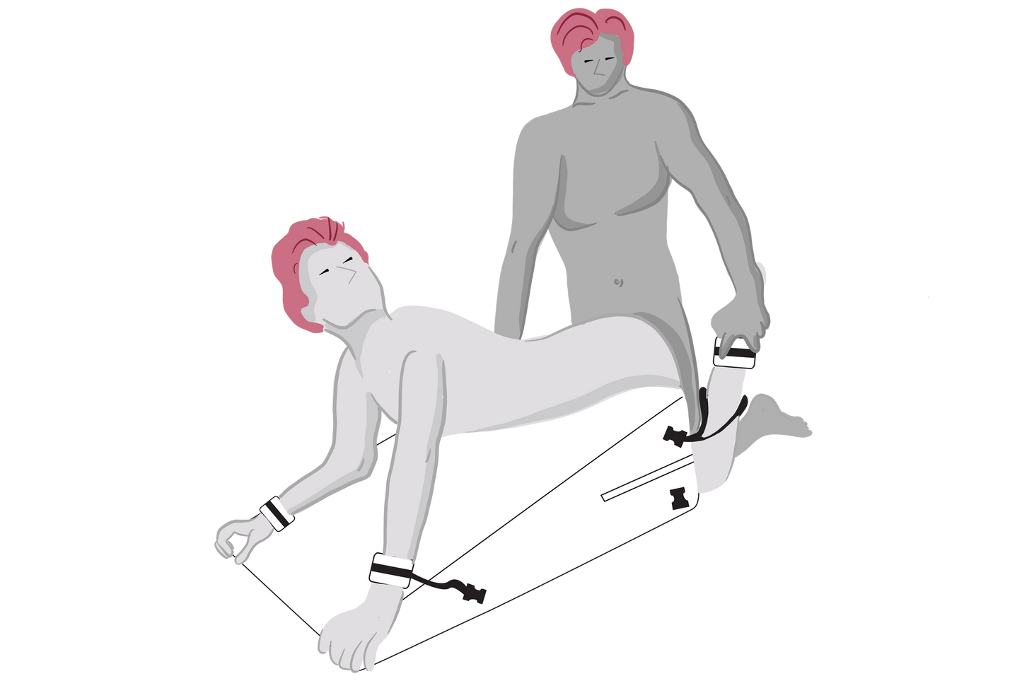 Liberator Black Label Bondage Ramp Size Regular - Sex Positioner with Cuffs