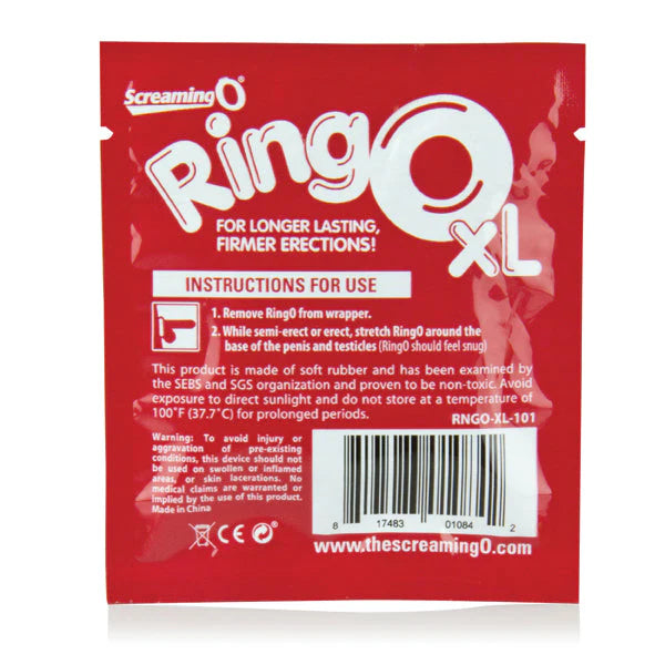 ScreamingO RingO XL Cock Ring - Clear