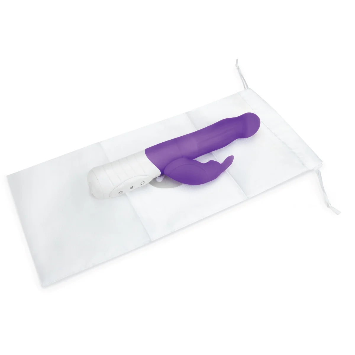 Rabbit Essentials Rechargeable Slim Shaft Rabbit Vibrator Hot Purple