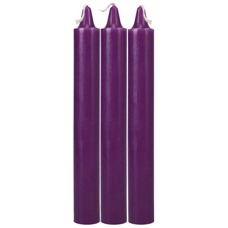 Doc Johnson Japanese Drip Candles - Purple 3 Pack
