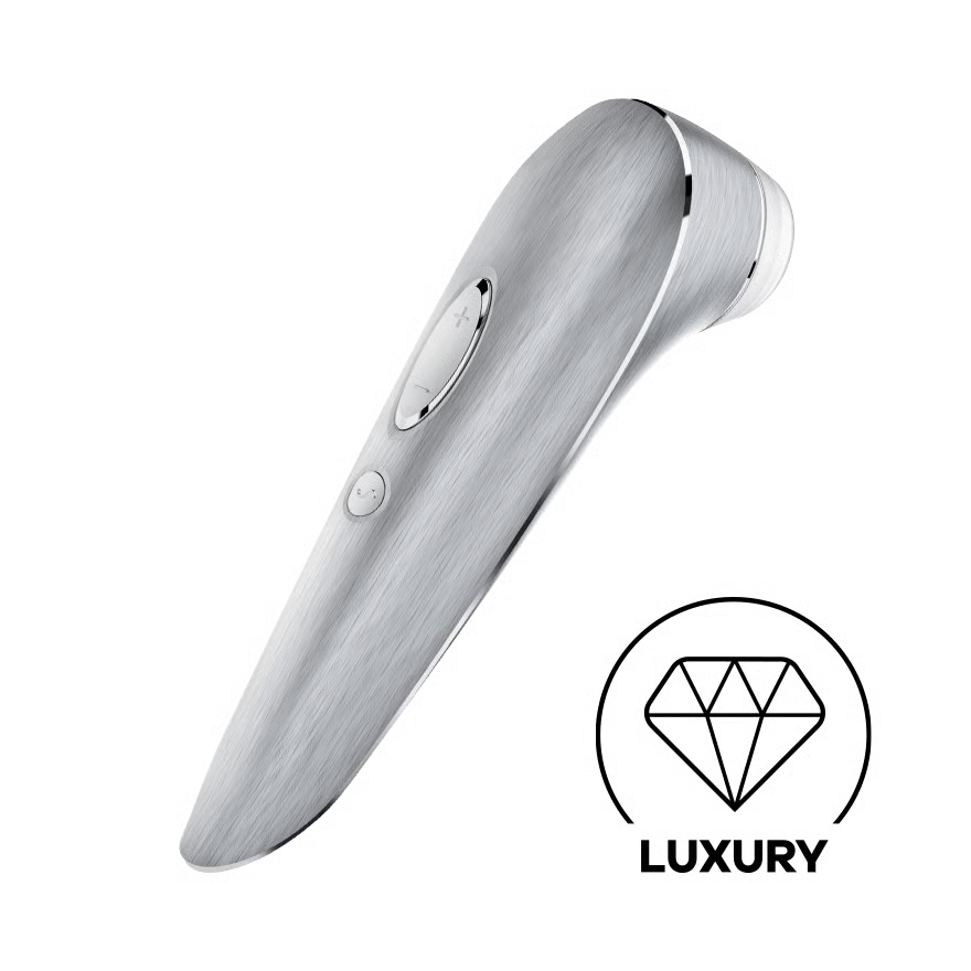 Satisfyer High Fashion - Brushed Aluminum Luxury Air Pulse Stimulator + Vibration