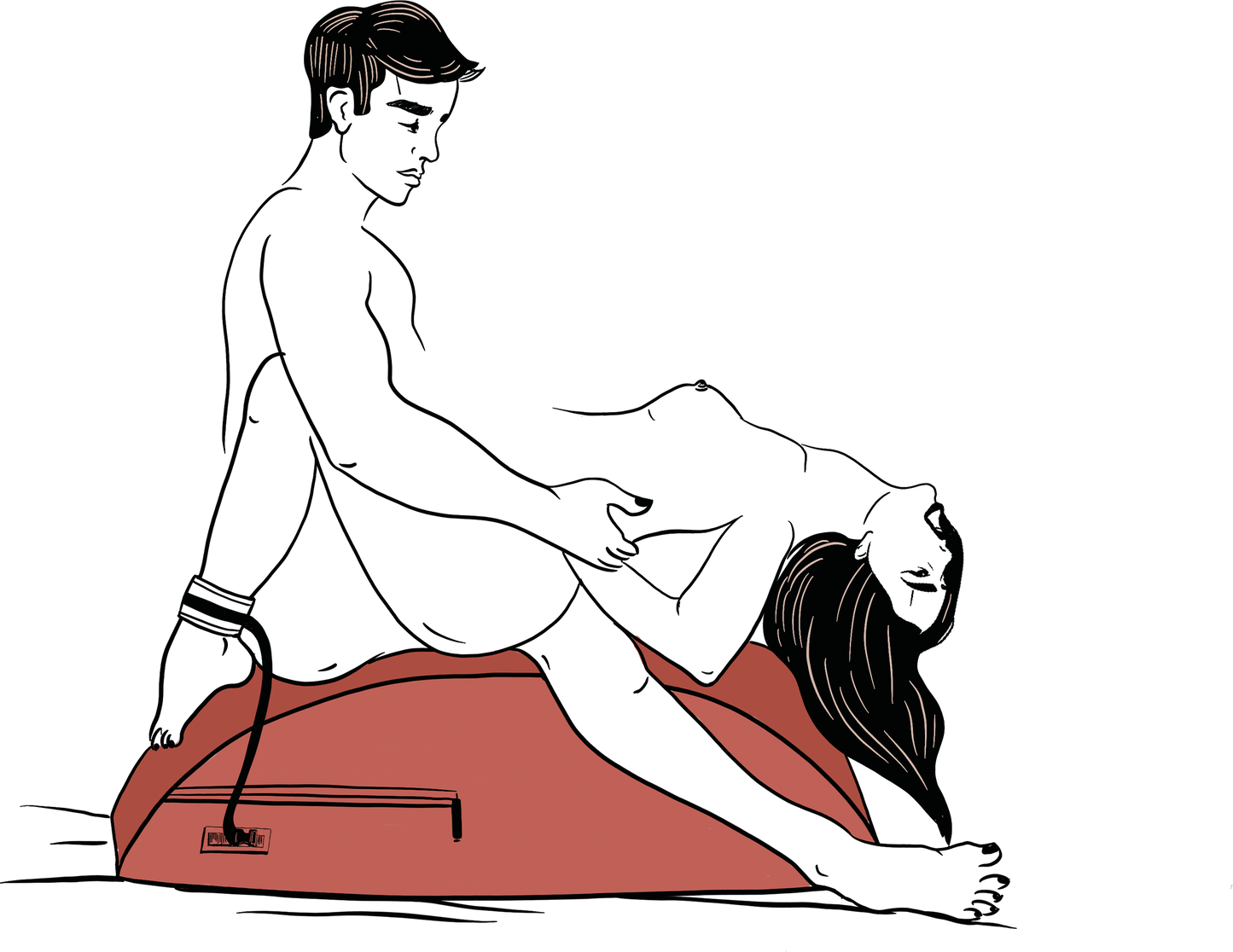 Liberator Scoop Valkyrie Edition with MicroLoop & Cuffs Ink Blue - BDSM Furniture