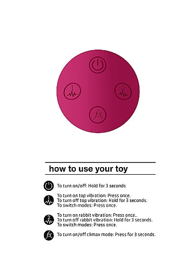 Shots Toys | VIVE Kyra Pulse Clitoral Rabbit Vibrator USB Rechargeable Pink