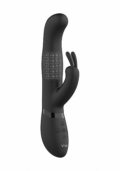 Shots Toys | VIVE Izara Rotating Beads G-Spot Rabbit Vibrator Black