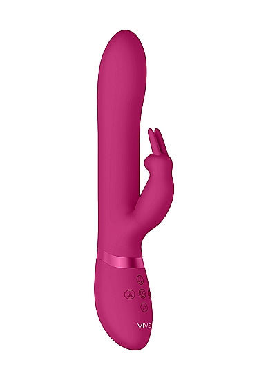 Shots Toys | VIVE Amoris 23cm USB Rechargeable Beads Rabbit Vibrator Pink