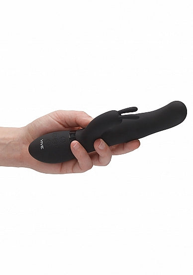 Shots Toys | VIVE Izara Rotating Beads G-Spot Rabbit Vibrator Black