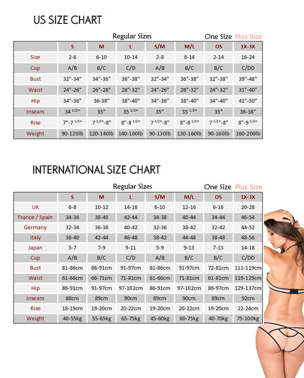 Rene Rofe Indulgence Rear Laceup Thong Red Size S/M or M/L